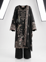 Midnight Bloom Embroidered 3-Piece Set