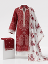 Crimson & Lace Organza Suit