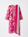 Shibori Kurta Set with Floral Cutwork