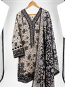 The Midnight Bloom Monochrome Kurta Set