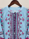 Cotton Embroidery suit with patterned dupatta
