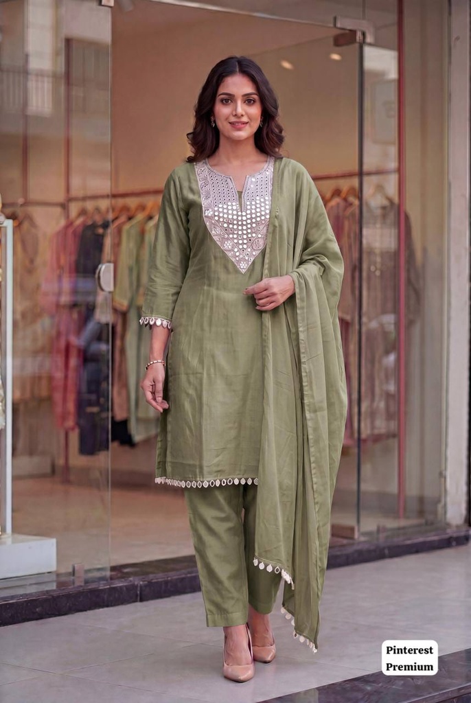 100% Cotton Women Suit (Red, 32/S)